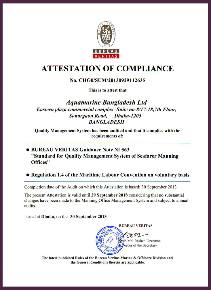 MLC Certificate